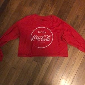 Coca-Cola crop top sweatshirt